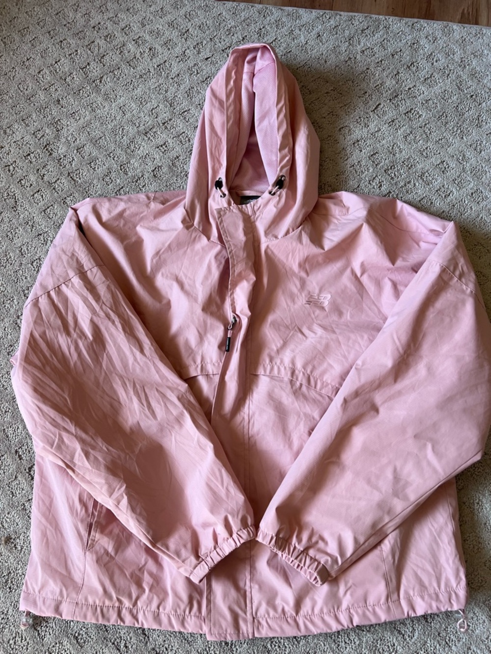 New Balance Light Pink Hooded Pullover Jacket